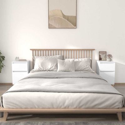 vidaXL Nočné stolíky 2 ks biele 40x35x70 cm