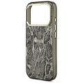 Puzdro Guess Python Pattern MagSafe pre iPhone 17 Pro čierne