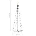 vidaXL Vianočný stromček, kužeľ, 70 LED, teplé biele svetlo 50x120 cm