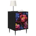 vidaXL Nočný stolík KIEL 2 ks Čierny dub 36 x 33 x 51 cm