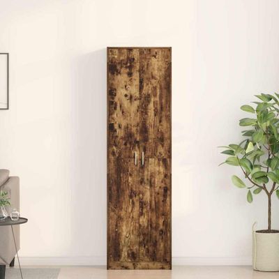 vidaXL Šatná skriňa Dymová dub 55 x 25 x 189 cm Kompozitné drevo