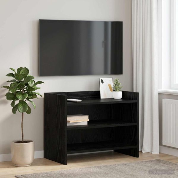 vidaXL TV skrinka 60 x 33 x 47 cm Čierny dub Kompozitné drevo