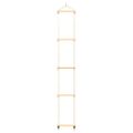 vidaXL Detský lanový rebrík masívne drevo a PE 30x168 cm