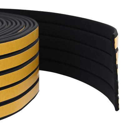 vidaXL Samolepiaca tesniaca páska na okno Čierna 9 x 3 mm 12 m