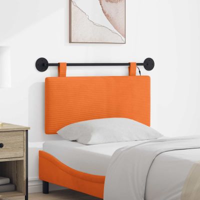 vidaXL Závesné čelo postele Oranžová Kordúrová tkanina