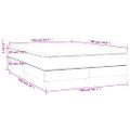 vidaXL Boxspring posteľ s matracom krémový 140x190 cm látka
