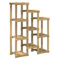 vidaXL Stojan na rastliny Biela 85 x 30 x 114,5 cm