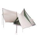 vidaXL Tipi stan so strechou Zelená 510 x 690 x 330 cm taft