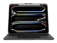Klávesnica a puzdro (klávesnicový obal) - s trackpad - podsvietená - bezdrôtový - Bluetooth 5.0 - QWERTY - britská - čierna - pre Apple 13-inch iPad Pro (M4)