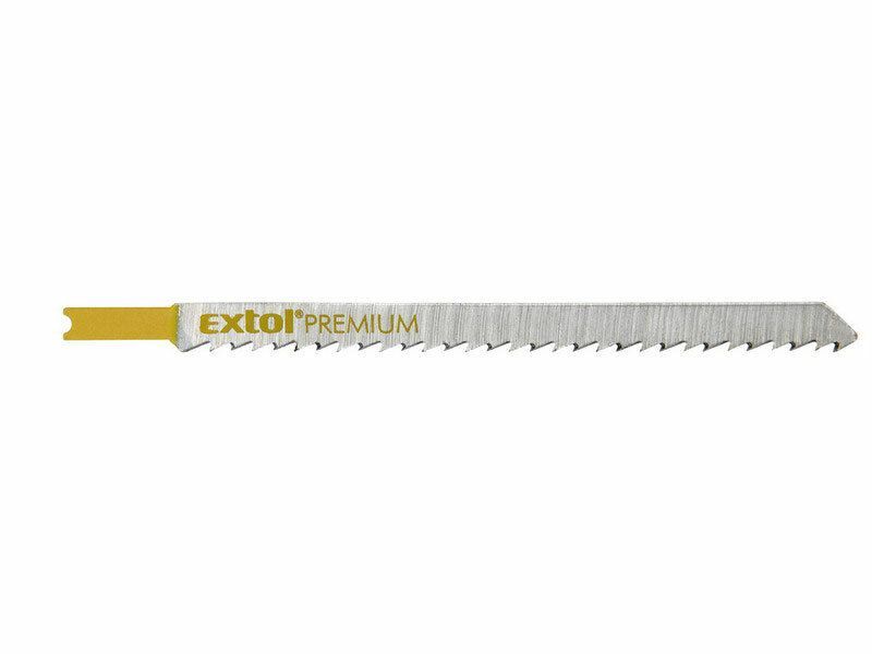 Plátky do přímočaré pily 5ks, 126x4,0mm, úchyt UNIVERSAL, HCS EXTOL-PREMIUM