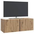 vidaXL Nástenná TV skrinka 78,5 x 31 x 30 cm Dub artisan