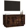 vidaXL TV skrinka dymový dub 80x35x45 cm spracované drevo