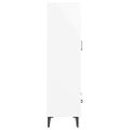 vidaXL Vysoká skrinka biela 70x31x115 cm spracované drevo