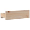 vidaXL Posteľ bez matraca so zásuvkami 100x200 cm borovica