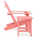 vidaXL Záhradná stolička Adirondack so stolíkom jedľový masív ružová