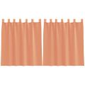 vidaXL Voile Záclony s pútkami 2 ks Terakota 140x140 cm
