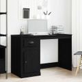 vidaXL Stôl Čierny dub 50 x 115 x 75 cm Kompozitné drevo