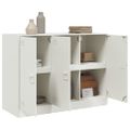 vidaXL Komoda biela 99x39x73 cm oceľ