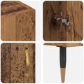 vidaXL Highboard Staré drevo 69,5 x 34 x 180 cm Kompozitné drevo