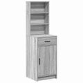 vidaXL Highboard Sivý Sonoma 41 x 40 x 135 cm Kompozitné drevo