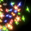 vidaXL Vianočný stromček 1200 LED farebné svetlo kvety čerešne 400 cm