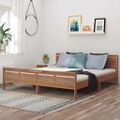 vidaXL Posteľný rám z teakového dreva 180x200 cm