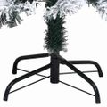 vidaXL Umelý vianočný stromček, zasnežený, zelený 240 cm, PVC