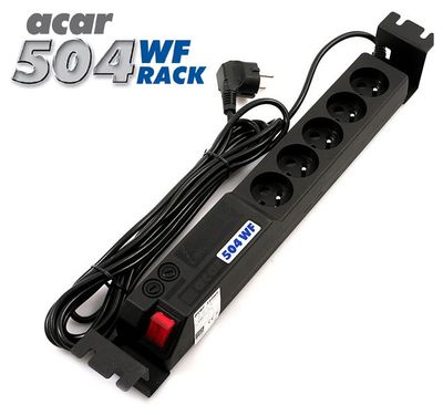 19'' napája.pan.Acar 504WF 5x220V-3m black+prep.ochr