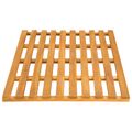 vidaXL Kúpeľňová predložka Hnedá 80 x 48 x 2,5 cm Pevné akáciové drevo