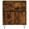 vidaXL Komoda dymový dub 60x35x70 cm spracované drevo