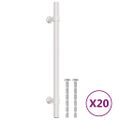 vidaXL Rukoväte na skrinku 20 ks strieborná 160 mm nehrdzavejúca oceľ