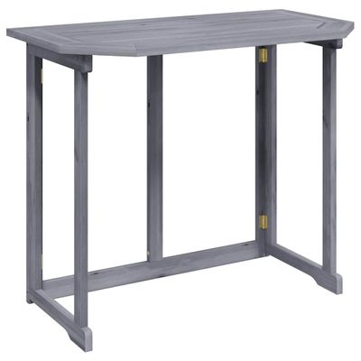 vidaXL Skladací balkónový stôl 90x50x74 cm akáciový masív