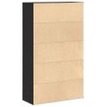 vidaXL Knižnica čierny dub 60x24x101,5 cm kompozitné drevo