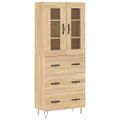 vidaXL Vysoká skrinka dub sonoma 69,5x34x180 cm spracované drevo