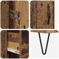 vidaXL Highboard 2 ks Staré drevo 69,5 x 34 x 180 cm Kompozitné drevo