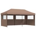 vidaXL Párty stan 292 x 580 x 315 cm Hnedá Oxfordská látka