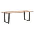 vidaXL Nohy k jedálenskému stolu v tvare V, 2 ks, antracitové, 80 x (72-73,3) cm, oceľ