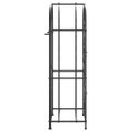 vidaXL Stojan na víno na 41 fliaš čierny 45x36x120 cm kované železo