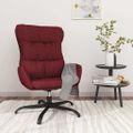 vidaXL Relaxačné kreslo vínovo-červené látkové