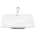 vidaXL Vstavané umývadlo s batériou 61x39x18 cm keramika biele