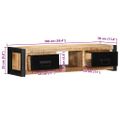 VidaXL TV skrinka 100x30x25 cm Masívne hrubé drevo Mango