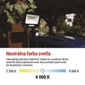 LED reflektor GLARO s pohybovým čidlom, 20 W, čierny, IP54, 2000 lm, neutrálna biela