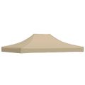 vidaXL Strecha na párty stan 4,5x3 m, béžová 270 g/m²