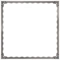 vidaXL Obrubník trávnika 4 ks 60 x 60 x 20 cm Oceľ Strieborná