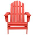 vidaXL Záhradná stolička Adirondack so stolíkom jedľový masív červená
