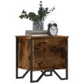 vidaXL Nočné stolíky 2 ks dymový dub 40x30x40 cm kompozitné drevo