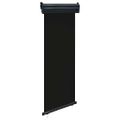 vidaXL Bočná markíza na balkón 65x250 cm, čierna