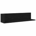 vidaXL Nástenné police 2 ks čierne 75x16,5x16,5 cm kompozitné drevo