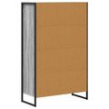 vidaXL Knižnica 68 x 30 x 108.5 cm Kompozitné drevo Sivý Sonoma