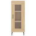 vidaXL Komoda dub sonoma 34,5x34x90 cm spracované drevo